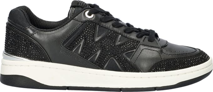 Michael Kors Rebel Lace Up Sneakers - Leer - Dames - Zwart - Maat 38