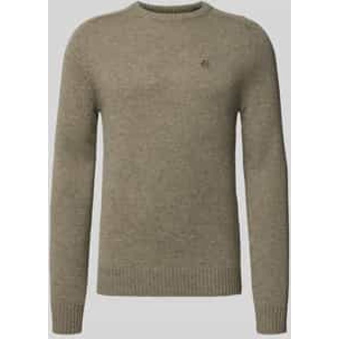 Regular fit gebreide pullover van pure wol