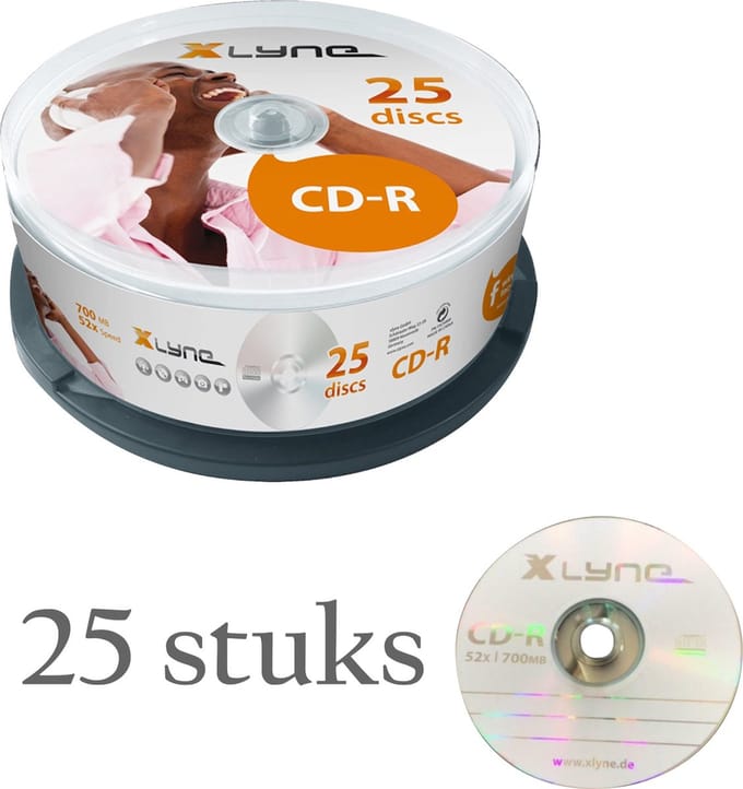 Xlyne CD-R 700MB 25 stuks Spindel 52x