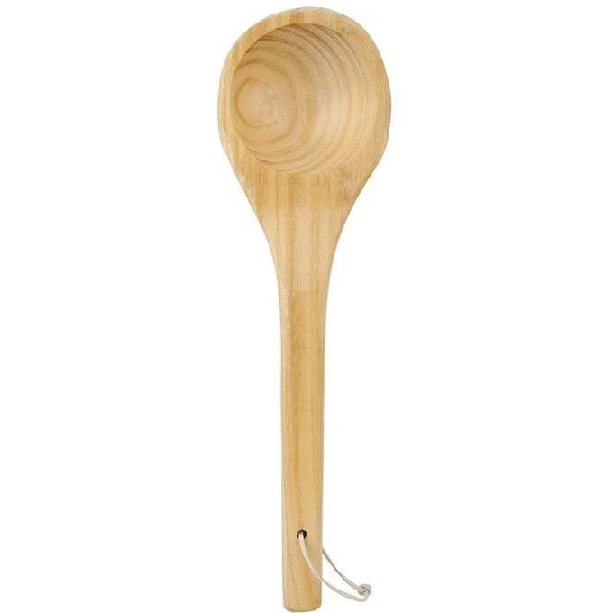 Sauna Enkele Lepel Handgemaakte Lepel, Sauna Accessoires, Sauna Water Scheplepel beige