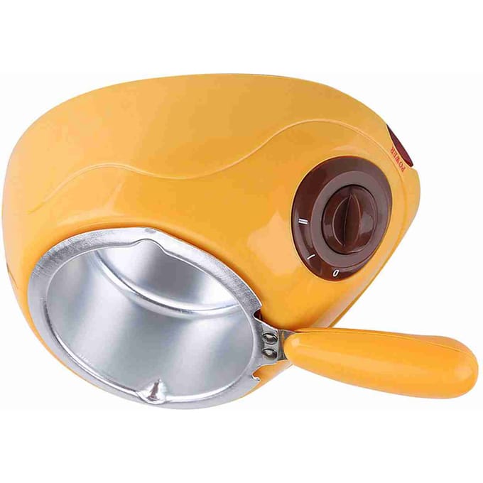 Chocolade Smeltpan Set     Chocolade Warmhoudmachine   Elektrische Fonduepan voor Aardbeien orange