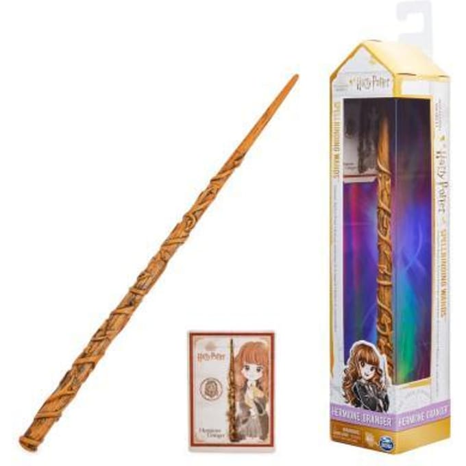 Harry Potter - Hermelien Griffel Toverstaf- Met Spreukenkaart - 30cm