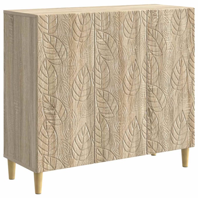 vidaXL - Dressoir - Sonoma - Eiken - 89 - x - 34,5 - x - 80 - cm - Bewerkt - hout