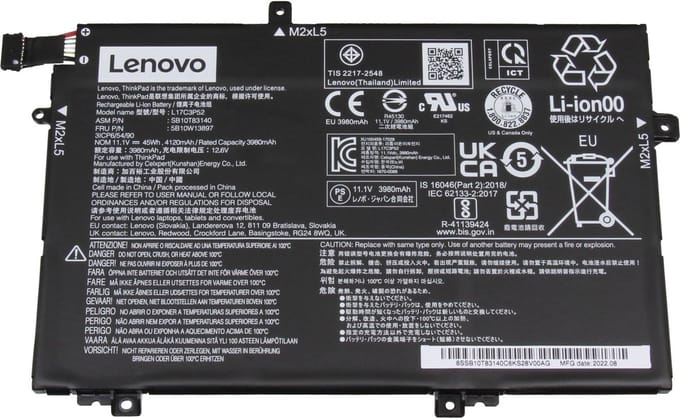 Lenovo 5B10W13897 Batterij - 45Wh