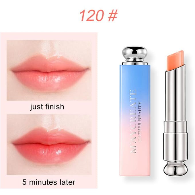 Baume à lèvres hydratant, couleur durable, changement d'humeur, rouge à lèvres hydratant longue durée