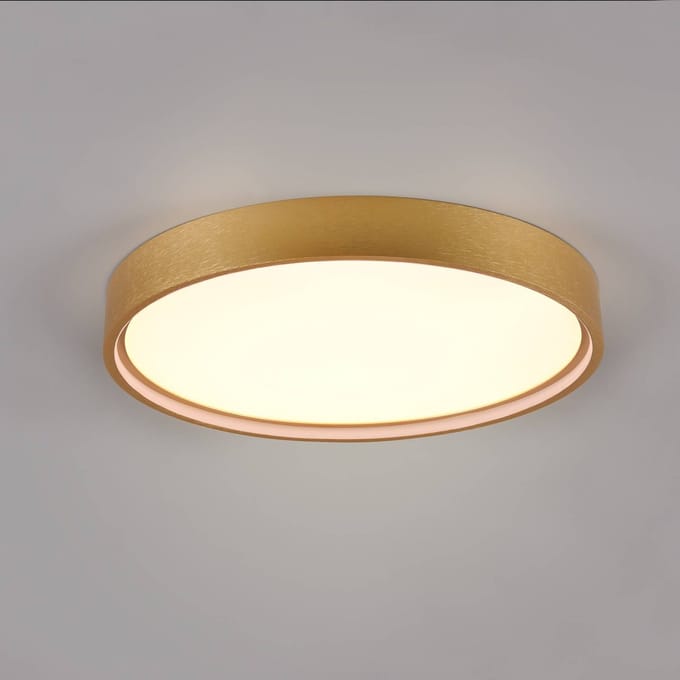 Trio Lighting LED plafondlamp Doha, CCT, messing mat