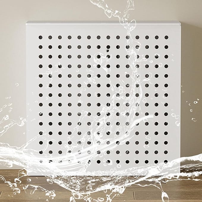 Radiatorafdekking - Moderne ombouw - Ruimte decoreren - Met opbergplank - L50xH70cm - Wit