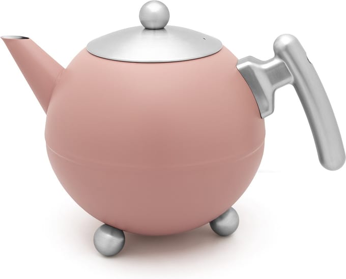 Bredemeijer - Theepot Bella Ronde 1,2L Blush - dubbelwandig