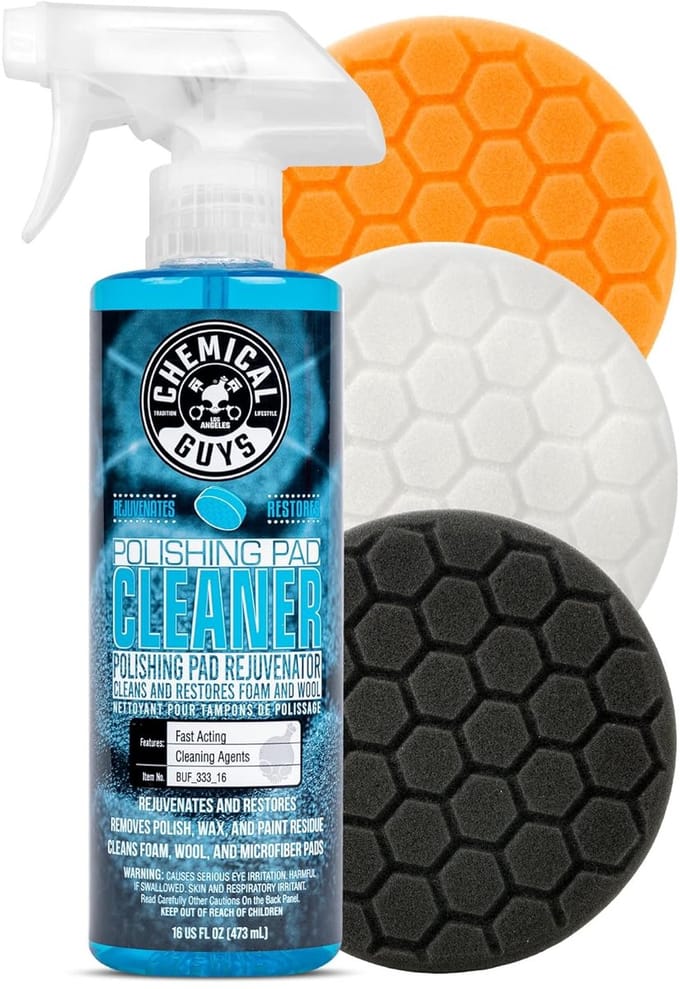 Polijstpad Set - Detailing Pads - Auto Polijsten - Zeshoekig Ontwerp - 5.5 Inch