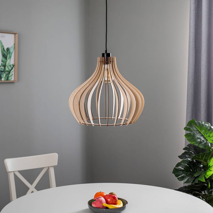 Envostar Faje hanglamp, berkenmultiplex, 1-lamp