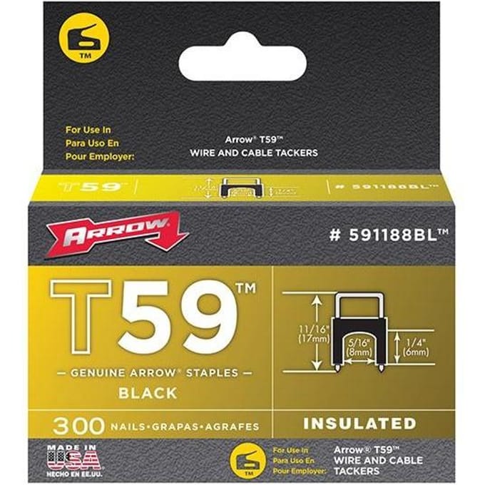Arrow T59 Geïsoleerde Nieten 6 x 8mm zwart