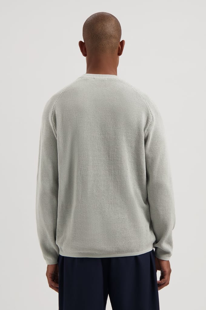 Dstrezzed Ds-chenille Crewneck Ghost Grey Größe: M | Pullover Outlet | Herren | Grau