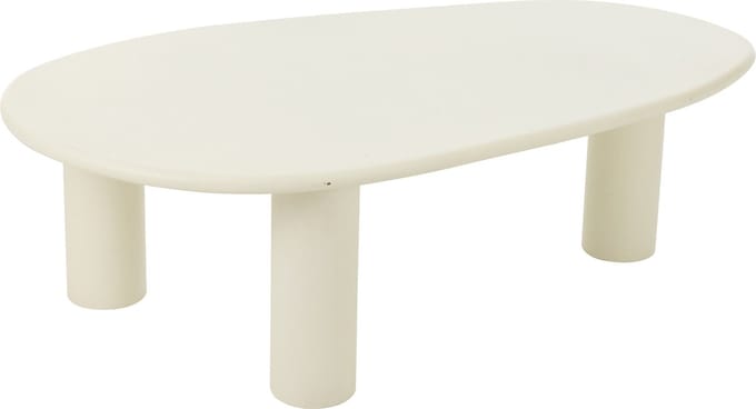 J-Line bijzettafel Bali - hout - wit - large