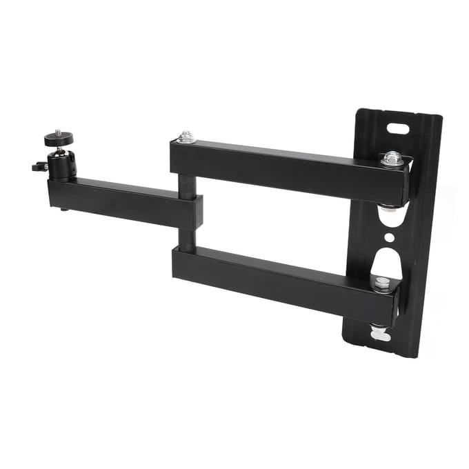 Support Mural Projecteur 20‑40cm Pliable Angle Réglable Universel 14 Interface Projecteur Mural black