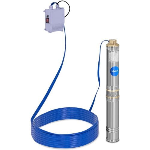 hillvert Dompelpomp - 95 mm / 3.75'' - 6000 l/u - 370 W - 20 m kabel / 43 m opvoerhoogte - RVS 10060171