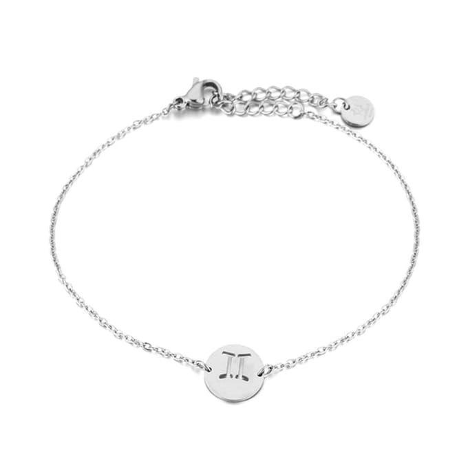 Bijoutheek Armband Gemini - Tweeling Zilver