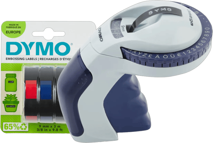 DYMO Omega Lettertang + 1 extra label