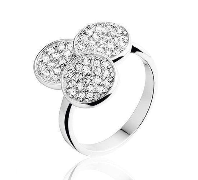 Montebello Ring Bruna - 925 Zilver Gerhodineerd - Maat 52-16mm