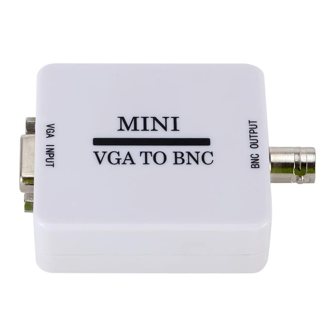Mini VGA naar BNC Video Converter Box VGA naar BNC Adapter Converter Digitale Switcher Box voor HDTV wit
