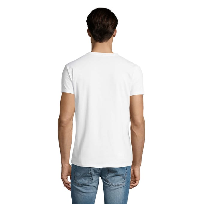 SOLS Heren Imperial V Hals T-shirt (Wit)