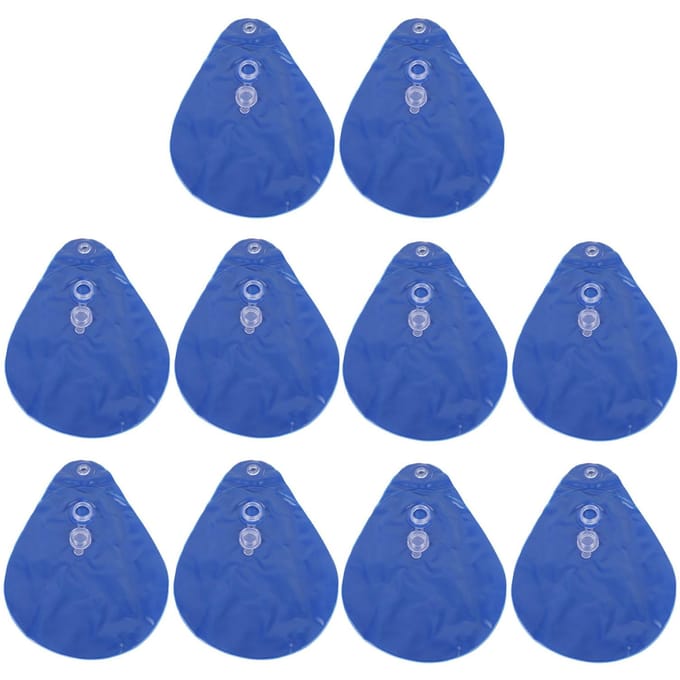 10PCS Poids de couverture de piscine PVC Sac d'eau suspendu pour bâche d'hiver pour piscine hors sol blue