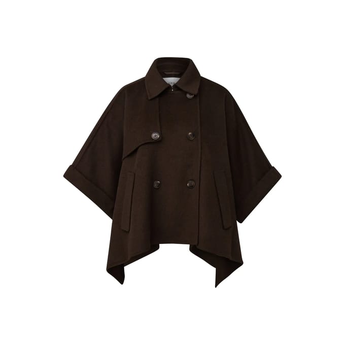 Omkeerbare Cape met Blousekraag 3/4 Mouwen Dames COMMA