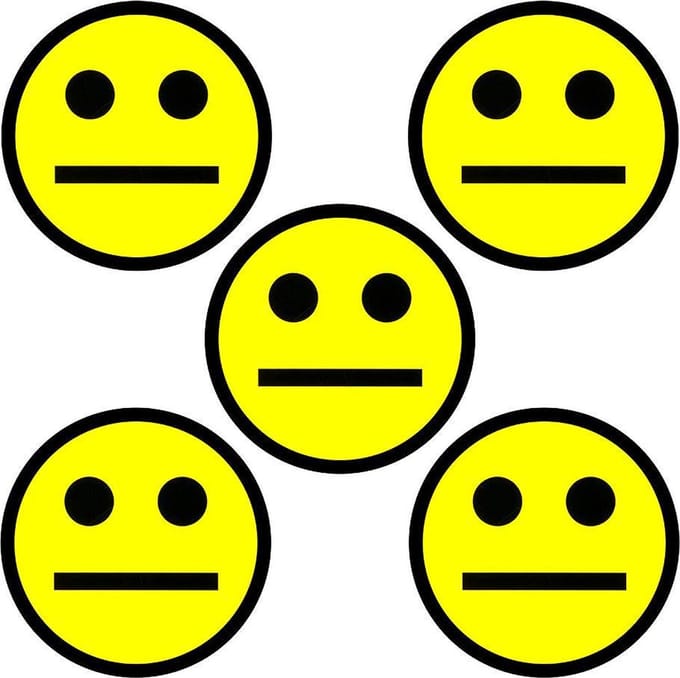 5 Smiley Magneten Geel 5 cm
