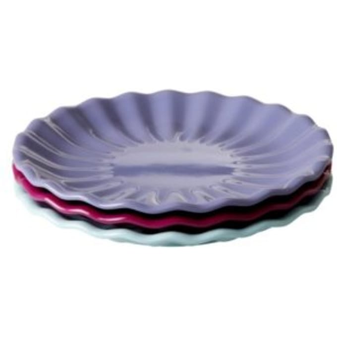 Rice melamine taart bord meerkleurig assorti