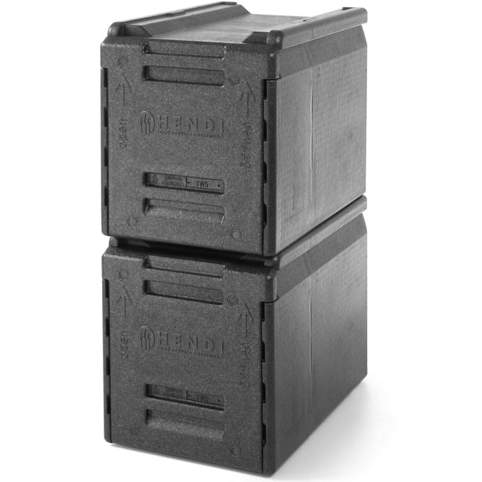 Thermisch geïsoleerde cateringcontainer, thermosfles voor het transporteren van voedsel, PP GN11 66L