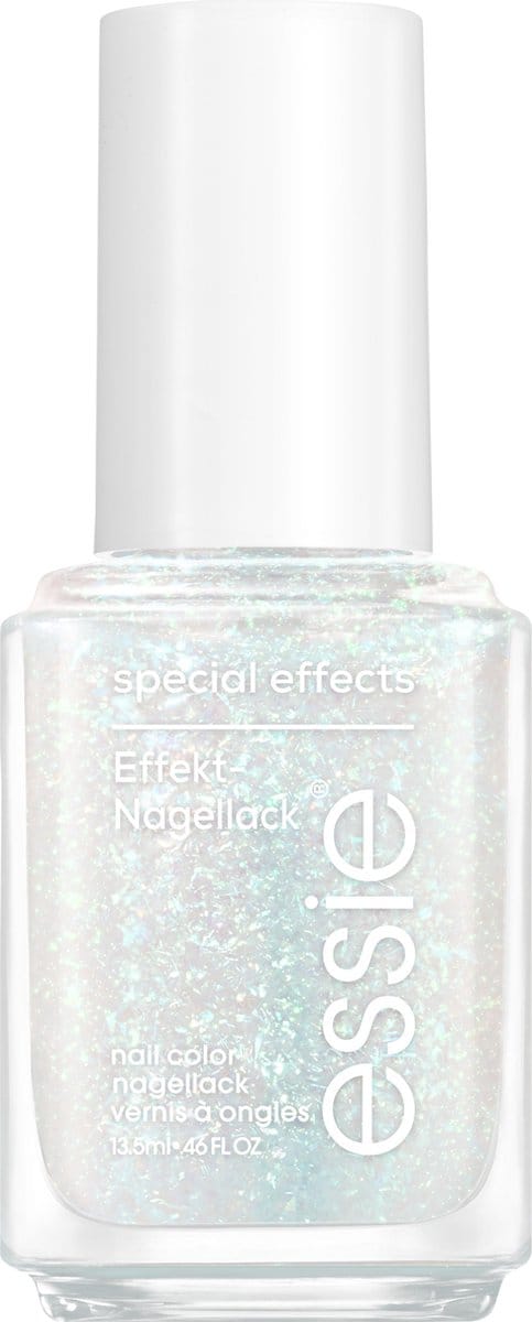 essie nail art studio special effects 7 identity illusion nagellak - langhoudende kleur en glans - glinsterend wit - 13,5ml