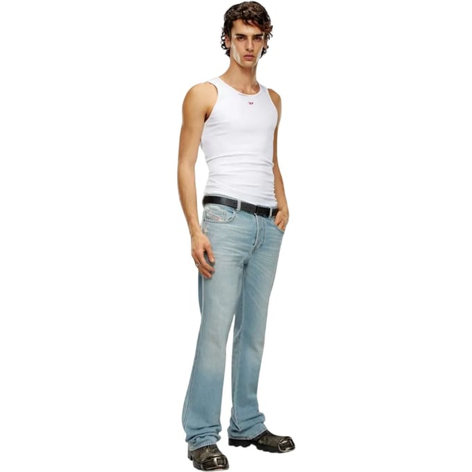 Diesel Rechte Jeans Heren 1998 Light Wash (Blauwe Denim)