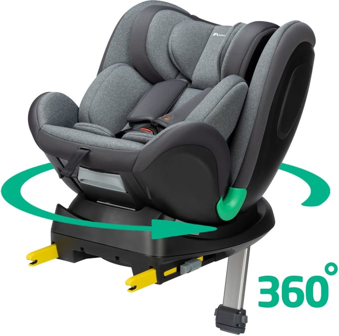 Bebeconfort EvolveFix Plus i-Size - Autostoeltje - Tinted Graphite - Vanaf de geboorte tot 12 jaar
