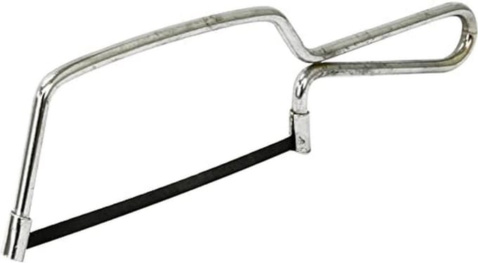 Junior IJzerzaag 150 mm - Verchroomd Frame met Vingerbeschermer, 32 TPI Fijn Tandblad