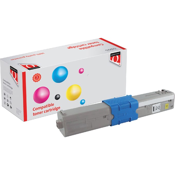 Toner Quantore alternatief tbv Oki 44469722 geel