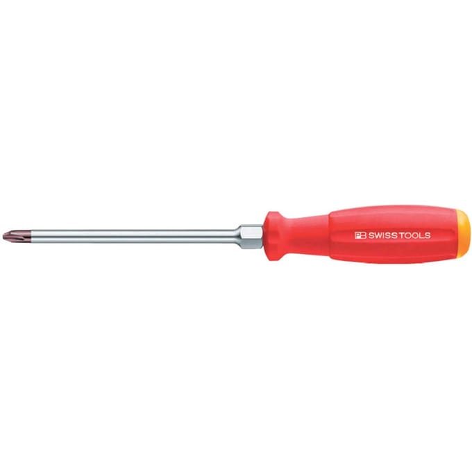 PB SwissGrip Kruiskopschroevendraaier, 8193-2-100 red