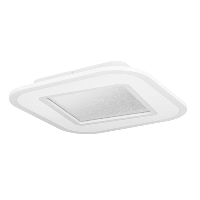 EGLO Macchioni Plafondlamp - LED - 38 cm - Wit|Grijs - Instelbaar wit licht - Dimbaar - Glinsterend