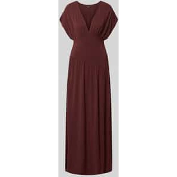 maxi-jurk met V-hals