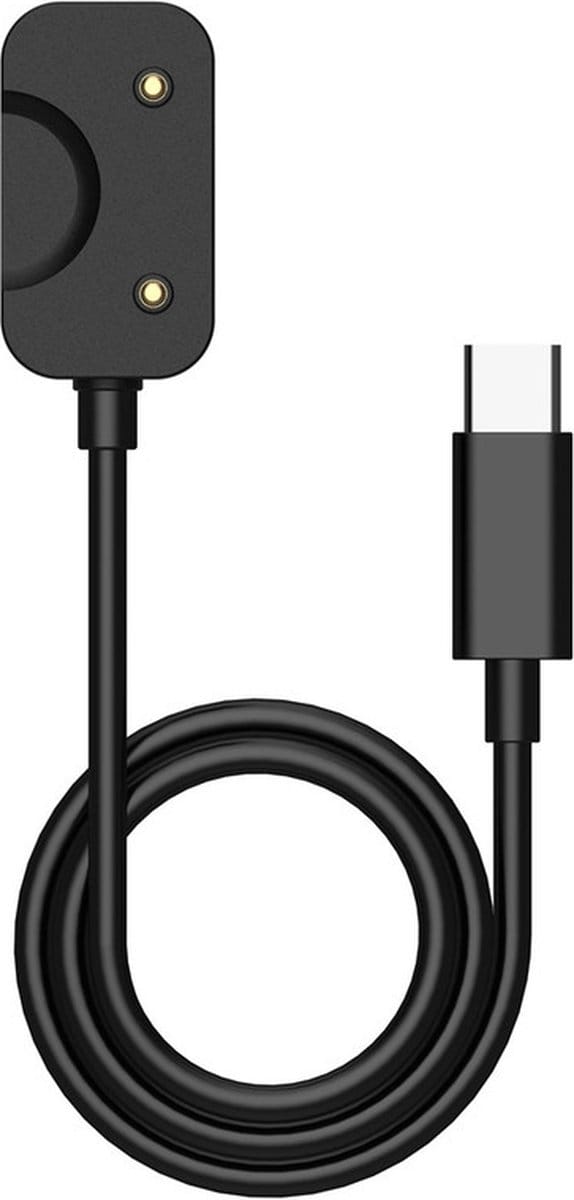 Oplader - USB-C oplaadkabel - geschikt voor Samsung Galaxy Fit 3 - magnetisch - 1 meter - zwart