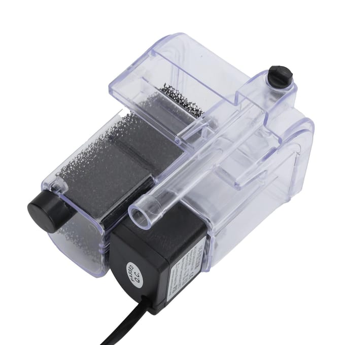 Vis Aquarium Filter Multifunctioneel Hangfilter voor Aquarium Ecologisch Aquarium gray