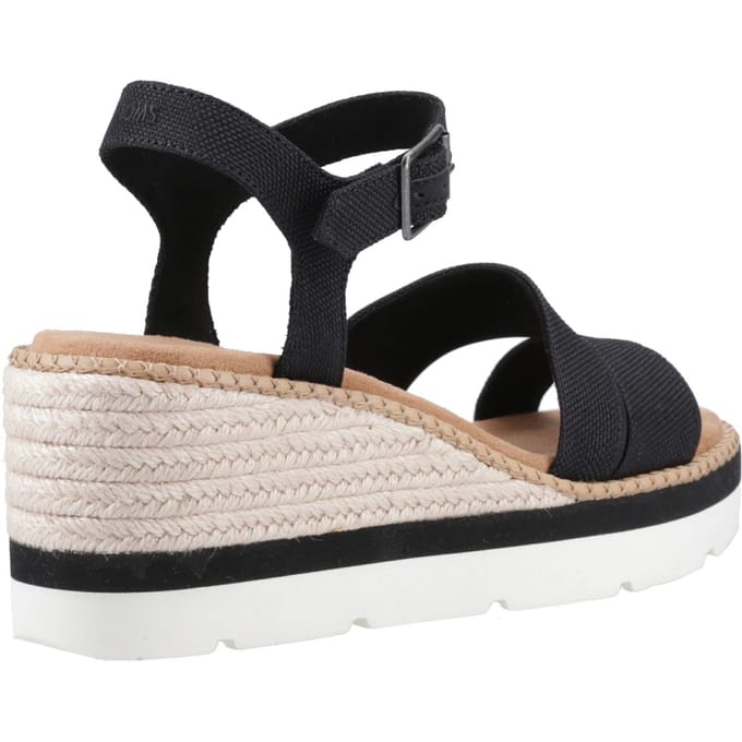 TOMS Darya Polyester Damessandalen Zwart