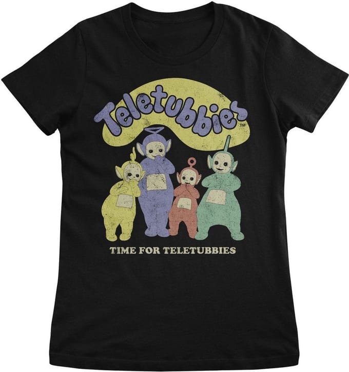 Teletubbies Dames Time Fore Girly T-shirt CPLG-5-TTUB003-H87-5