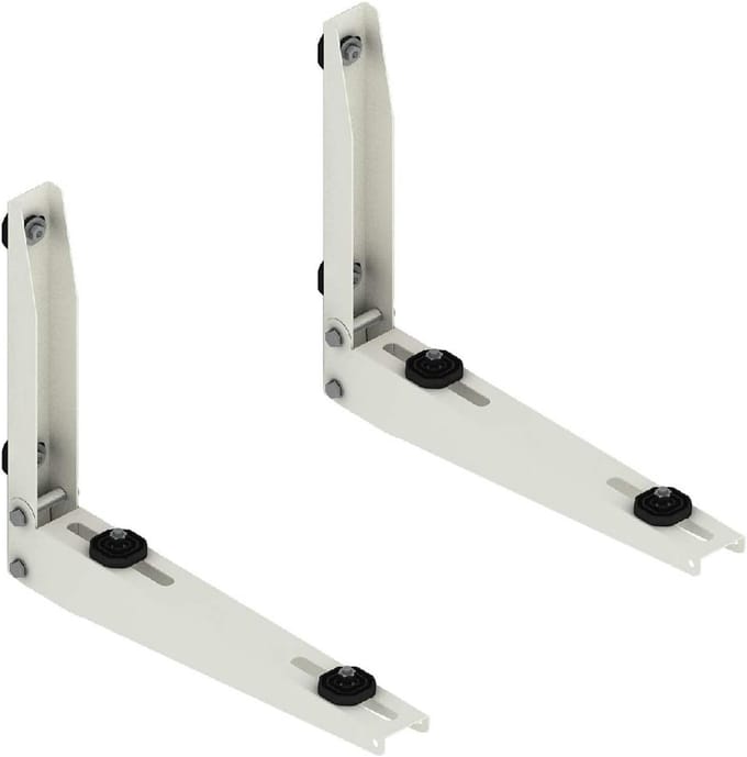 Set van 2 Stevige Beugels voor Buitenunit Airco - Inclusief Trillingsdempers