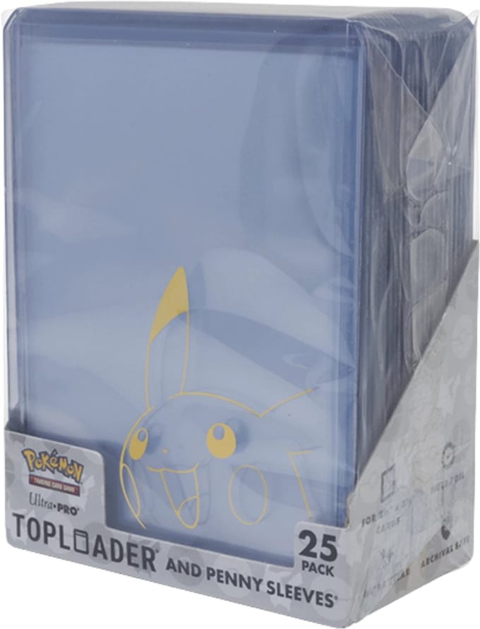 Ultra PRO Pikachu Toploader & Penny Sleeves - Combo Pack - 25 stuks