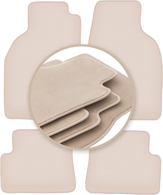 PREMIUM beige matten voor: Saab 9-3 I cabriolet 1998-2003