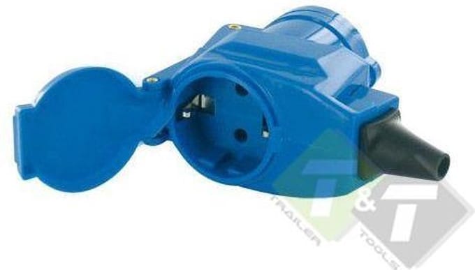Haakse CEE contrastekker, 230 Volt, 16 Ampere, CE keuring