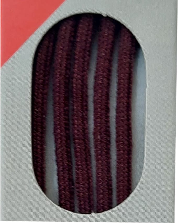 Bob Veter - Bordeaux - Dun Rond - Lengte 75 cm - Dikte 2 mm - Schoenveter