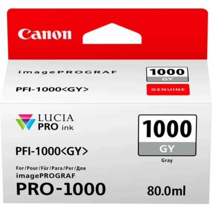 Canon PFI-1000GY inktcartridge grijs (origineel)