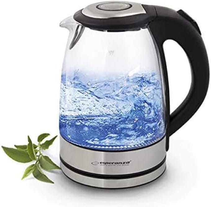Glazen Waterkoker 1.7L met LED Verlichting - Snoerloos Model