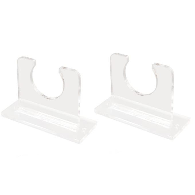 2 stuks Honkbalknuppelhouder voor Verticale Display Stevige Acryl Knuppelhanger Honkbalknuppel Muurbevestiging white