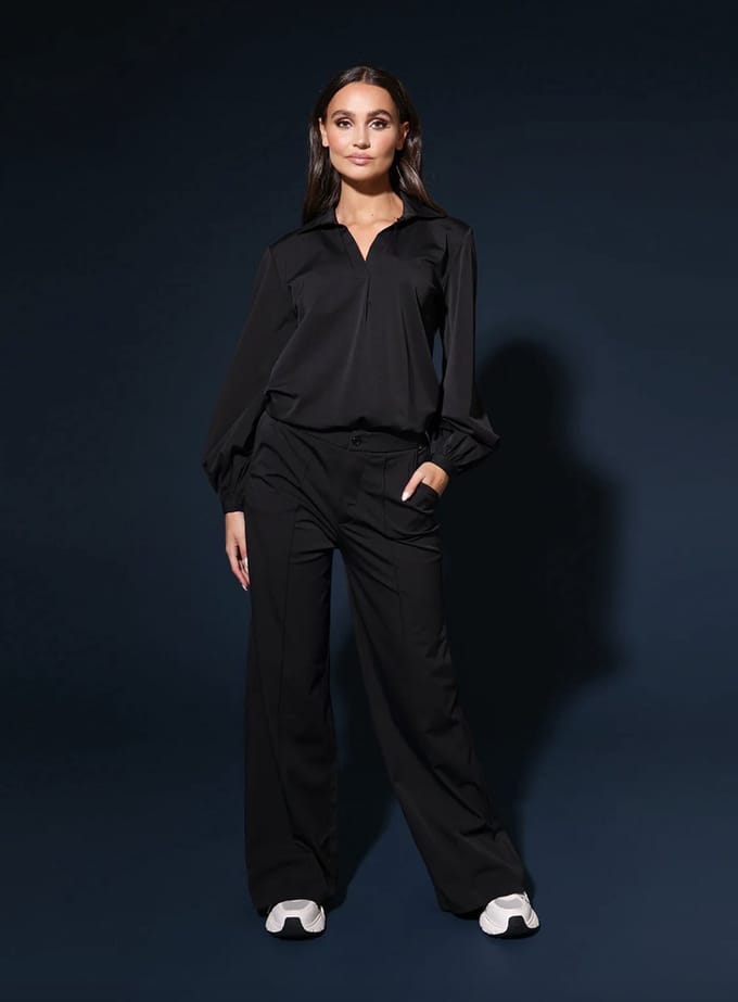 Traveller Blouse Darlene/ Zwart / Maat L